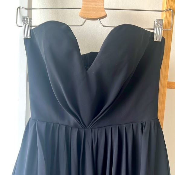 Black strapless sweetheart formal dress - Picture 2 of 4